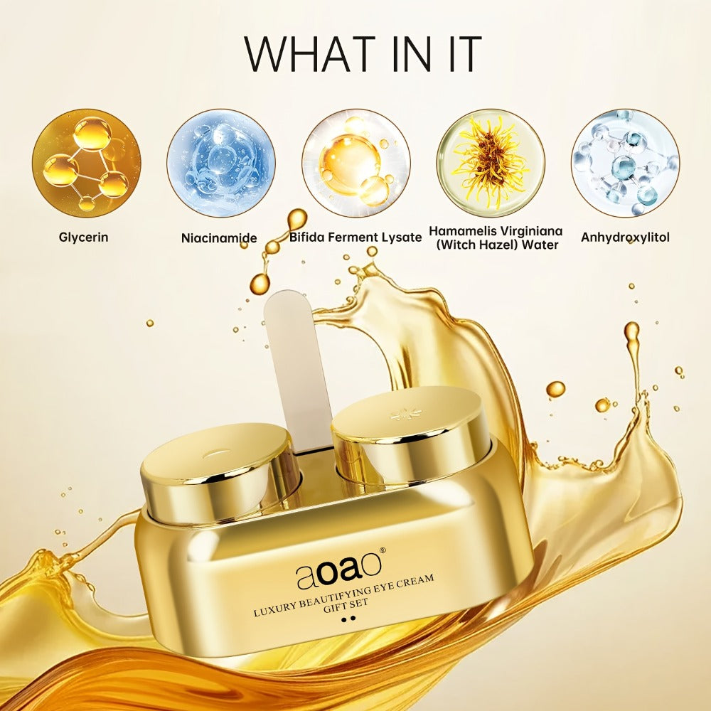 Caffeine Day & Night Eye Cream Peptide Firms Moisturizing Collagen Eye Area Hyaluronic Acid Brighten Skin Eye Essence