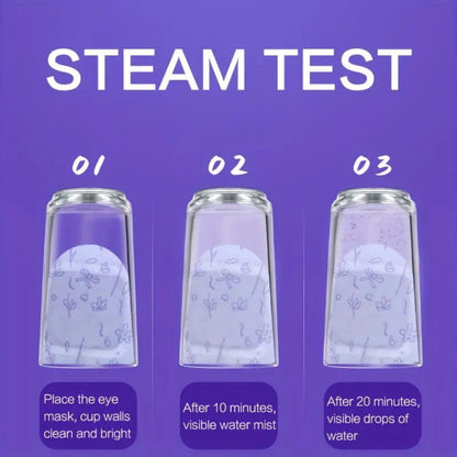 Lavender Steam Eye Mask Self-Heating Warm Compress Moisturizing Hypoallergenic Alcohol-Free for Dry Eyes Fatigue Relief Travel Sleep Spa All Skin Types 30pcs 60pcs