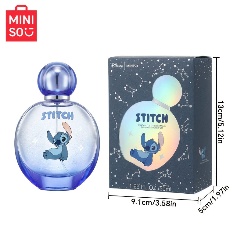 [Mother's Day] Disney Stitch and Angel Couple's Perfume Set, 1.69oz / 50ml Natural Extract Fragrance, Fresh and Sweet Floral Scent, 24-Hour Long-Lasting Fragrance, Men's and Women's Perfume, Best Women's Perfume Gift Set, Stitch Series Product, Perfect Mo