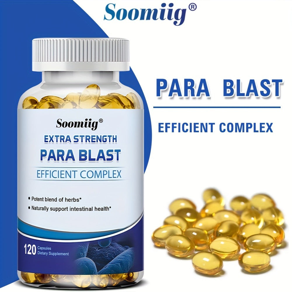 PARA BLAST Capsule Supplement - Contains Black Walnut, Wormwood Powder, Cranberry - Supports Holistic Health - 120 Capsules