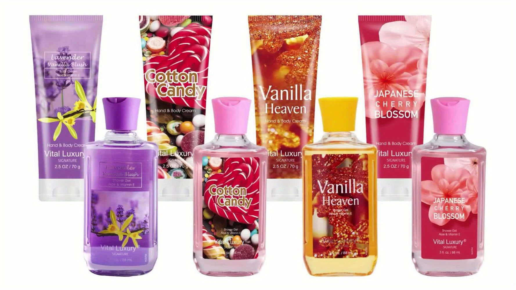 [2pcs Body Set] 2pcs Body Set, Multi Scented Fragrance Bath Salt Shower Gel & 2in1 Body Lotion | Home Spa Set & Shower Fragrance Set | Perfect Gift for Birthday, Christmas, Mother's And Father's Day, 88ml+70g, Easy to Carry for Travel Vacation