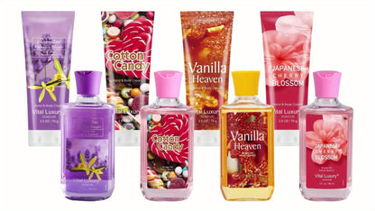 Bath & Body Gift Set 2-Piece Bath Salt Shower Gel & Body Lotion — Home Spa 5 Fragrances Travel Size 88ml+70g | Scented Moisturizing Set for Women & Men | Birthday Christmas Holiday Gift