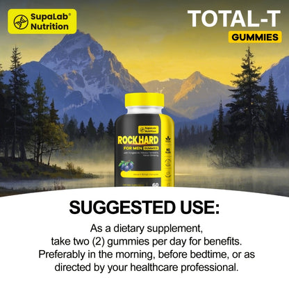 Tongkat Ali Gummies 17500mg for Men — L-Citrulline, L-Arginine & Ashwagandha | Natural Energy & Stamina Support | Aronia Berry Flavor | 60 Gummies per Bottle