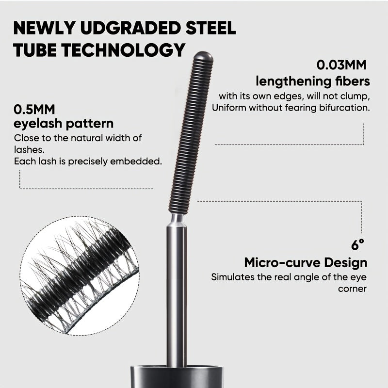 [Beach, Summer] Judydoll 3D Curling Eyelash Iron Mascara - Long-Lasting, Volumizing, Smudge-Proof, Water-Resistant, Nourishing, Easy Application, Suitable for All Eye Types, Beginner, Beach, Korean Makeup, Cheap Girl Stuff, Teen Girls Trendy, Summer, High
