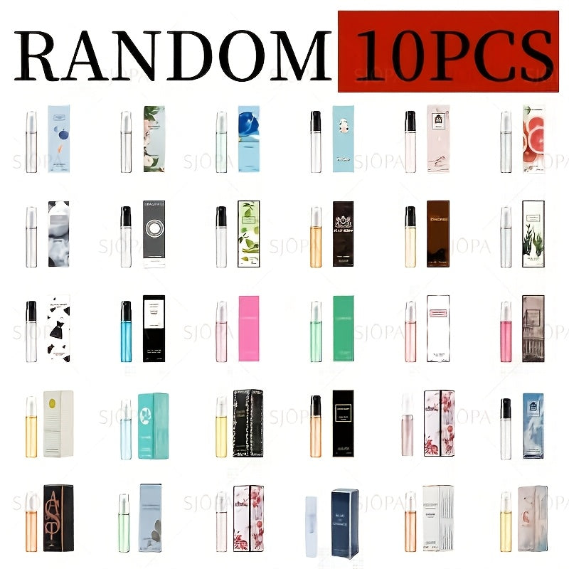 Women's Perfume Gift Set - Random Flavor Solid Fragrance Sampler 10pcs Color Box / 30pcs Card Version, Long-Lasting Portable Scent Collection for Everyday Use, Birthday & Anniversary Gift for Her