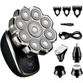 Electric Shaver for Men, Designed for Bald Individuals, Featuring a 5-In-1 Razor Suitable for Both Dry And Wet Shaving. It Comes with a 7D/9D Floating Head And Detachable Magnetic Blades, Making It an Ideal Gift for a Father Or Partner