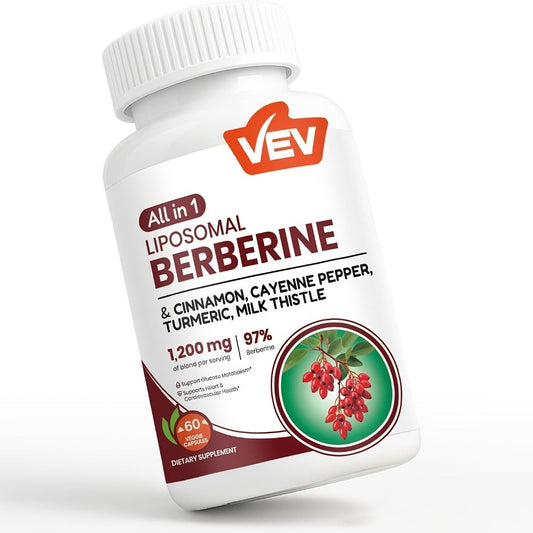 Berberine Supplements with Ceylon Cinnamon, Beet Root & Turmeric, for Daily Wellness, Mood And Focus Support, Ideal Christmas Gift,, Random Products, 1 Bottle for One Month Supply