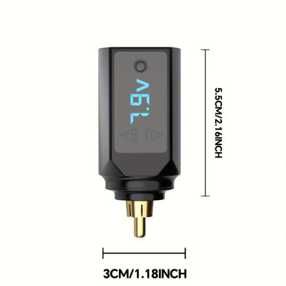 Wireless Tattoo Battery Pack RCA - USB Rechargeable Cordless Power Supply, 6H Runtime, Lightweight Portable for Tattoo Guns & Machines, Professional & Beginner Artists