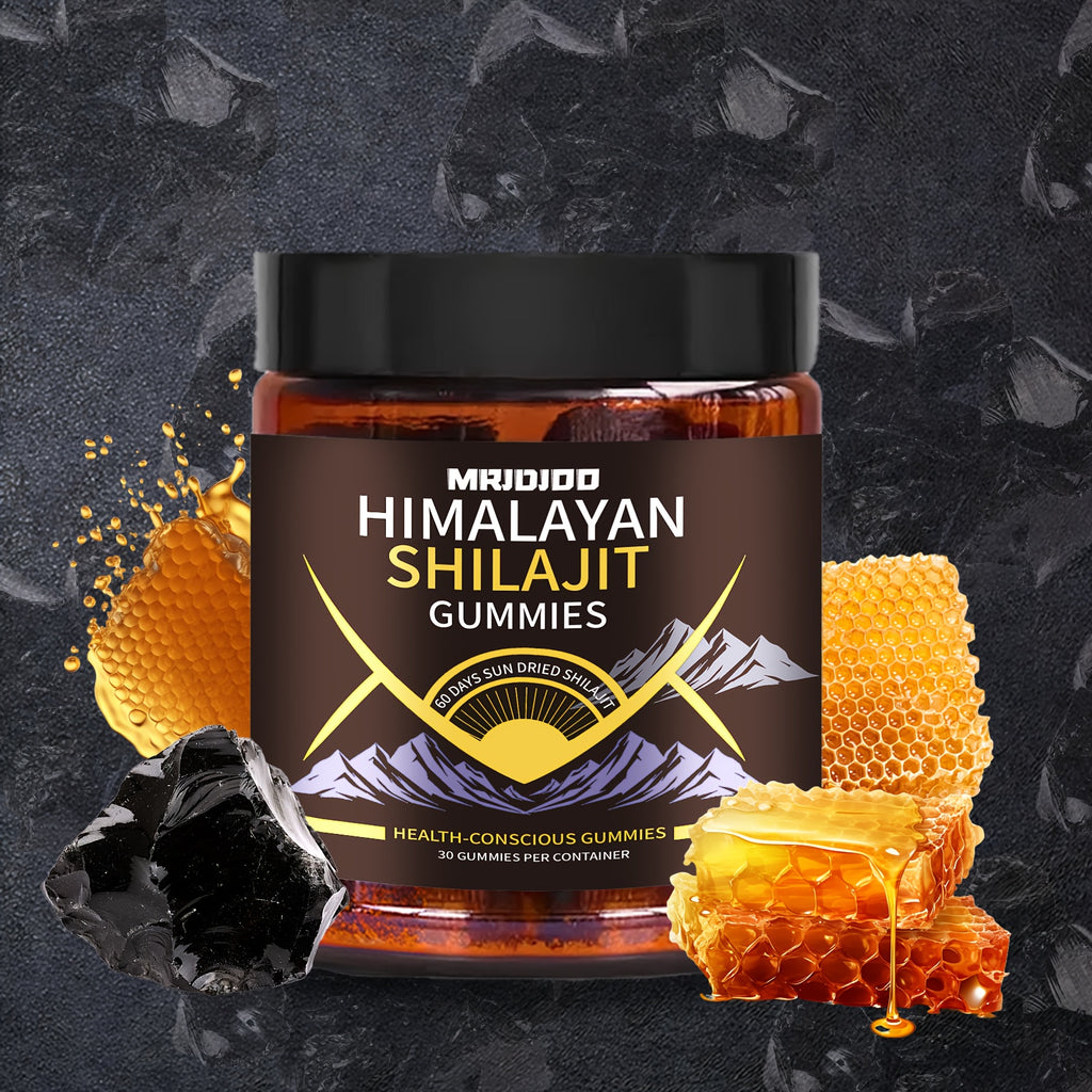 Himalayan Shilajit Gummies, Free from Sucrose, Sweetened with Manuka Honey, Featuring a Clean Recipe with Fulvic And Humic Acids