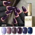 XEIJAYI 6colors 0.51oz New Popular Nail Gel Semi Permanent Nail Art Soaking LED Nail Salon Nail Salon Gel