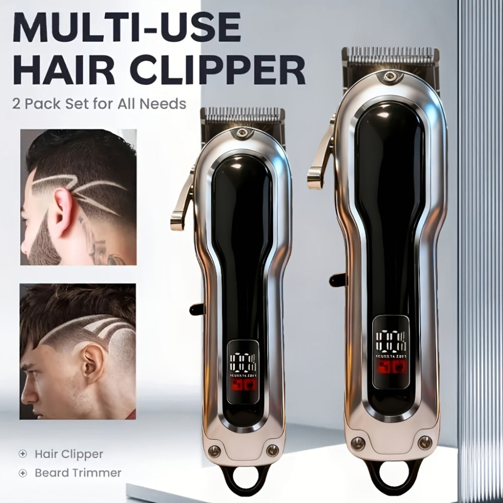 Professional Electric Hair Clipper Set, Home Hair Cutting Tool, Stylish Trimmer, Barber-Grade Hair Clipper, Long-Lasting Battery, Beauty Set Suitable for Home And Travel, Father's Day, Birthday, And Christmas Gift, Barber Trimmer.