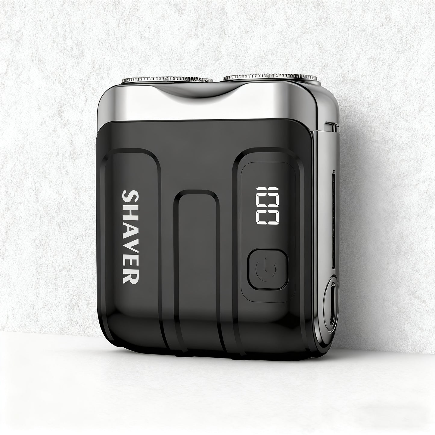 Electric Rotary Shaver for Men Portable Mini USB Rechargeable Dual Head Motor Pocket Size One-Button Operation Long Battery Life Travel Home Cordless Electric Razor Gift for Men
