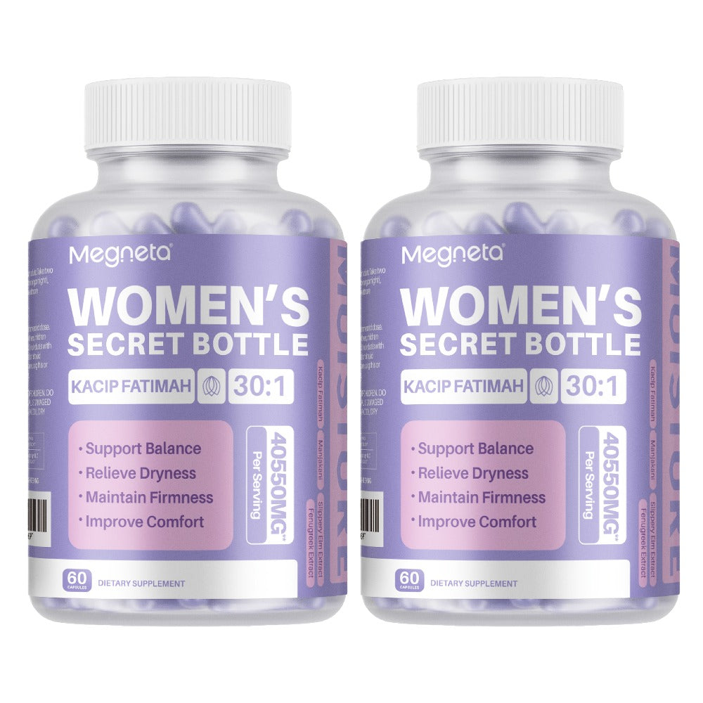 [Surprise! Ships in Valentine'S Day Packaging!!]Wap for Women: Herbal Blend with Kacip Fatimah, Fenugreek, Slippery Elm Bark, Manjakani And Maca Root for Moisture, PH Balance, Natural Elasticity, 60 Capsules, 30-Day Supply
