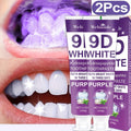 2pcs 9D Purple Hydroxyapatite Toothpaste for Deep Cleaning And Brighter Smile, European Formula with Minty Fresh Breath, Gentle on Gums, Travel-Size, Ideal Oral Hygiene Gift for Women And Men, Suitable for Everyday, Gum Care, Compact Packaging