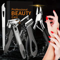 Heavy Duty Thick Toenail Clippers Set - Wide Jaw Opening Straight Nail Clipper, Angled Nail Clipper And Nail File, Large Nail Clippers For Men Seniors Women