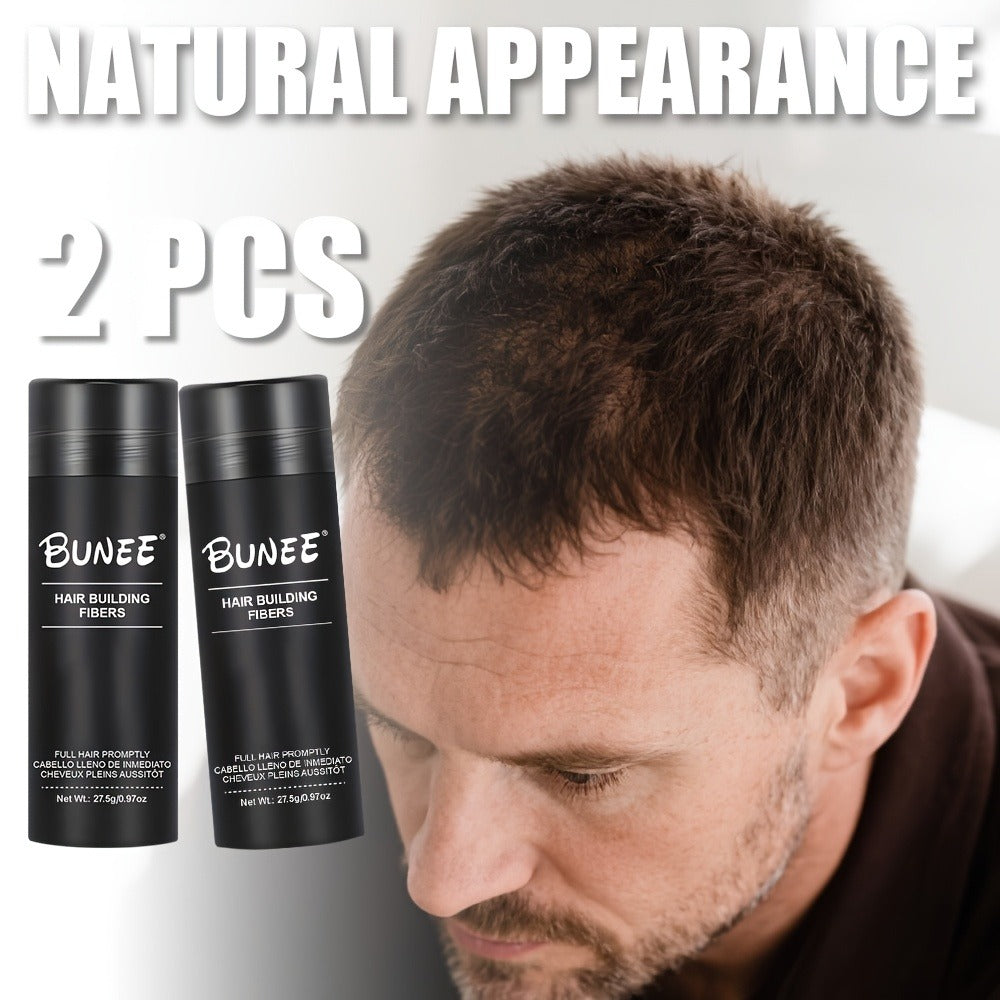 Hair Fiber Powder 27.5g Hairline Powder 2pcs Set — Instant Hair Loss Concealer for Thinning Hair, Parting & Receding Hairline Coverage for Men and Women