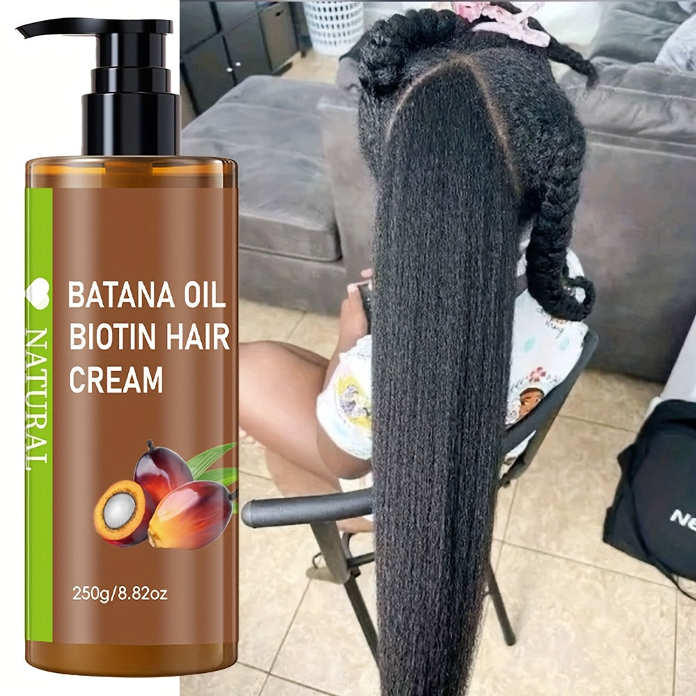 Honduran Batana Oil, Unrefined And Softening Hair Oil, Enhances Shine for Dry And Damaged Hair, Encourages Healthier Hair, Appropriate for All Hair Types - 8.82 Oz, Nourishes The Scalp, Provides a Smoothing Effect, Contains Nourishing Ingredients