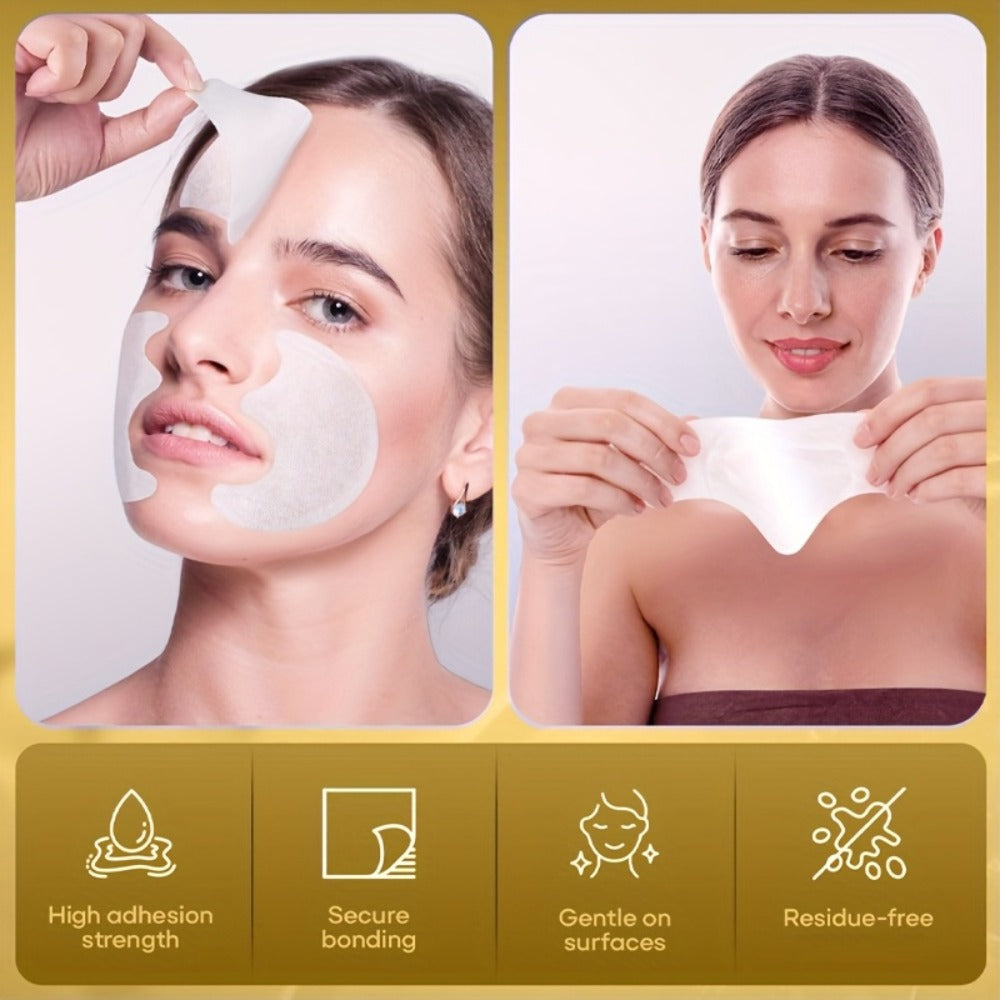 ROZINO 21pcs Collagen & Retinol Face Patches - Target Forehead & Smile Lines with Aloe Vera & Hyaluronic Acid for a Smooth, Happy Glow! Fun 7-Day Care Kit & Perfect Christmas Gift!