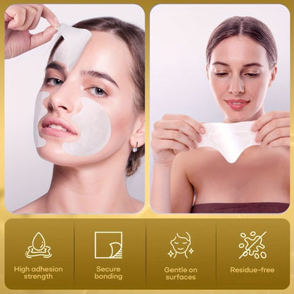 Collagen Face Patches 21pcs — Retinol & Hyaluronic Acid Anti-Wrinkle Forehead & Smile Line Patches with Aloe Vera | 7-Day Skin Smoothing Kit by ROZINO