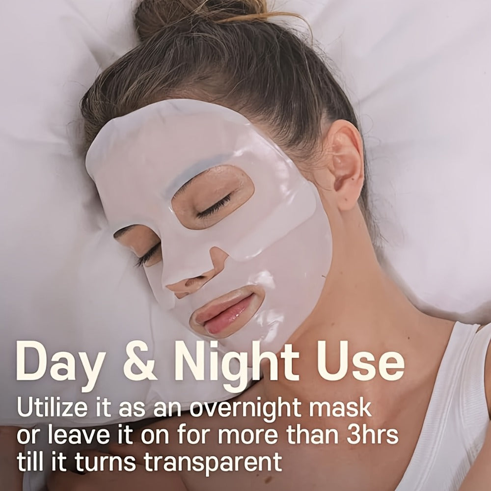 ROZINO 10-Pcs Bio-Collagen Mask Set - Intense Hydration for Dewy, Smooth & Glowing Skin! Alcohol-Free & Gently Lemon Scented, The Perfect Hypoallergenic Care & Holiday Glow for All Skin Types!(25Ml/ 0.845Fl.Oz)*10pcs