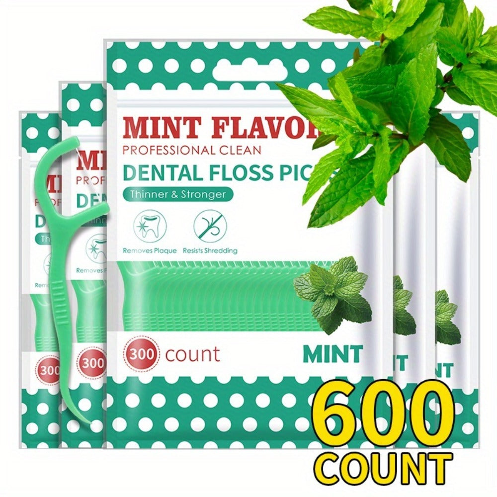 Mint Flavored Dental Floss Stick - Portable Ultra-fine Dental Floss - Highly Attractive Disposable Cleaning Dental Floss - Personal Care - Oral Care - Interdental Cleaning Products - Dental Floss, Interdental Brush