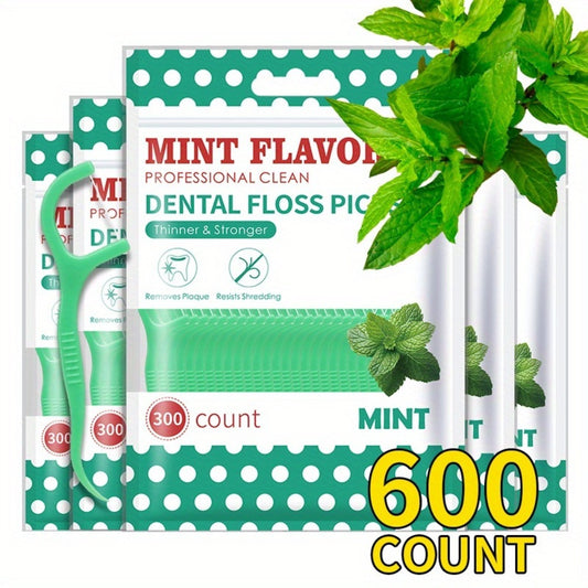 Mint Flavored Dental Floss Stick - Portable Ultra-fine Dental Floss - Highly Attractive Disposable Cleaning Dental Floss - Personal Care - Oral Care - Interdental Cleaning Products - Dental Floss, Interdental Brush