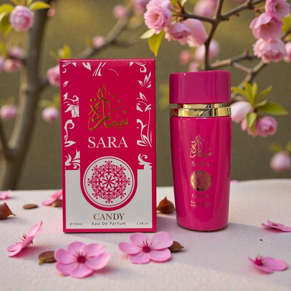 Eau de Parfum for Women - Sara Candy 100ml Perfume with Lavender Pear Coconut Vanilla Notes | Long Lasting Aromatic Fragrance Spray 3.38oz