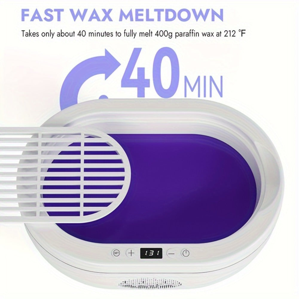 WAXKISS 101.44oz Hand And Foot Paraffin Wax Machine Paraffin Beauty Wax Warmer Kit Large Capacity Hand And Foot Care Paraffin Relax Set for Home Use Suitable for Hands Feet Elbows