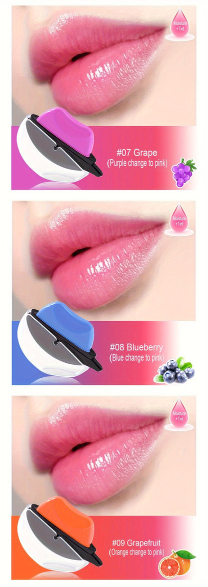 Lipstick Set 6pcs - Matte Color Changing Lip Shaped Lipstick with Jasmine Scent, Non-Fade Long-Lasting Formula, Multi-Shade Lip Makeup Gift Set for Women