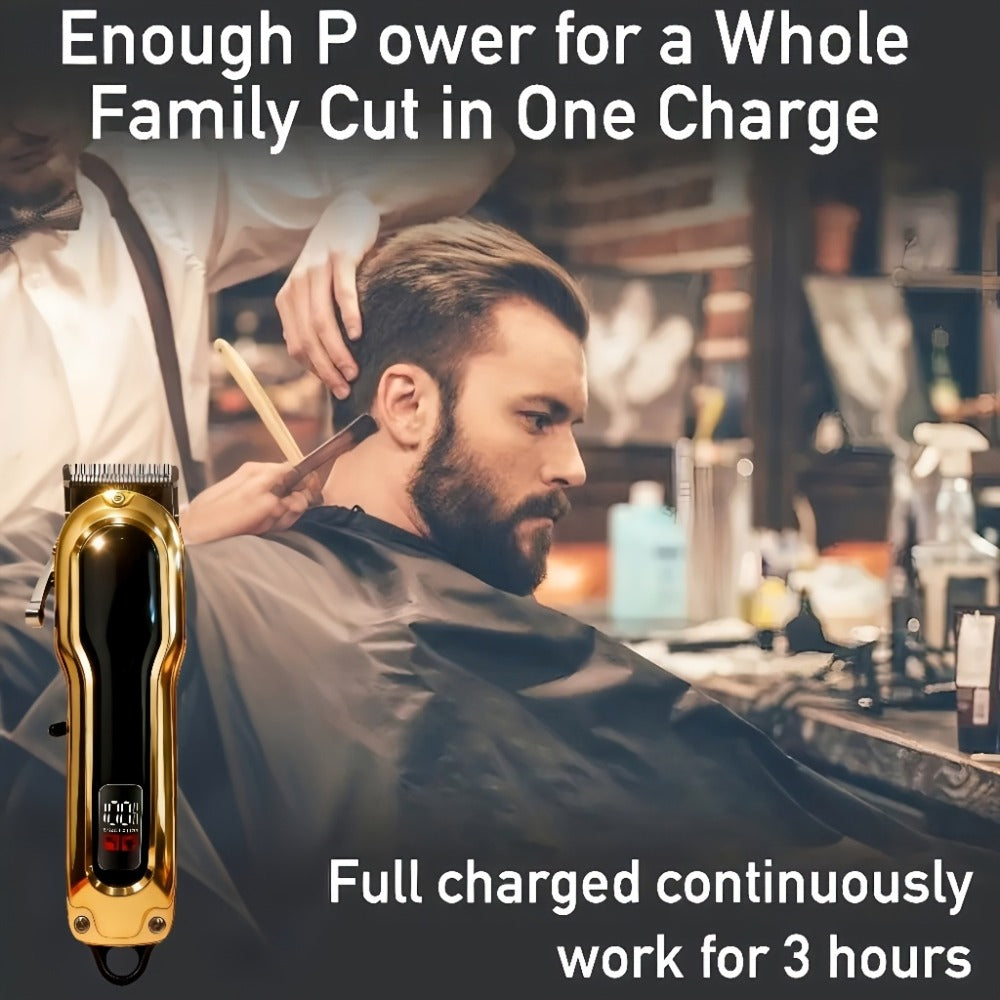Professional Electric Hair Clipper Set, Home Hair Cutting Tool, Stylish Trimmer, Barber-Grade Hair Clipper, Long-Lasting Battery, Beauty Set Suitable for Home And Travel, Father's Day, Birthday, And Christmas Gift, Barber Trimmer.
