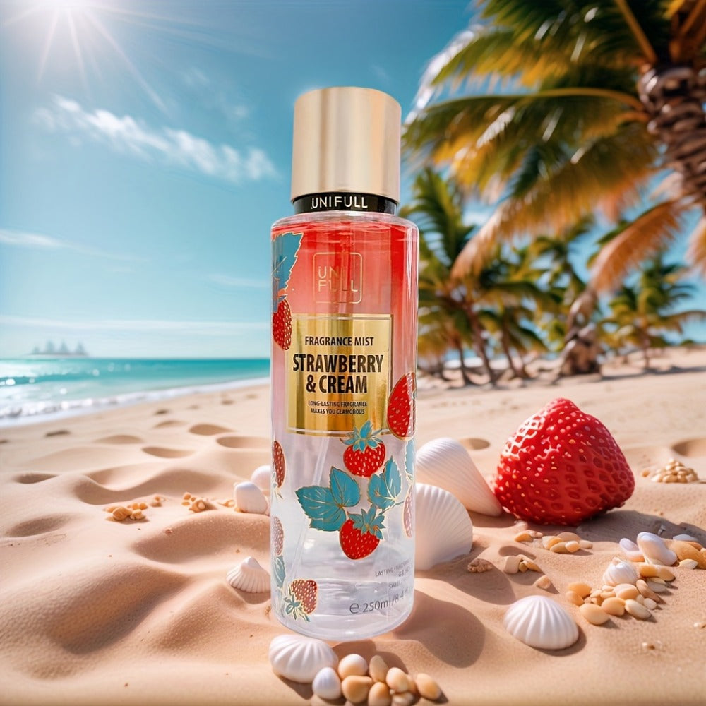 Eau de Toilette Body Spray for Women 8.4 oz Long Lasting Floral Fruity Fragrance Hair & Body Mist 12 Scents Colorful Bottle Gift