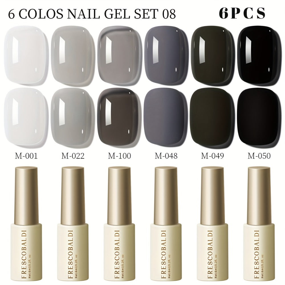 Nail Art New Nail Polish Glue Popular Color Solid Color Leveling Daily Nail Salon Set