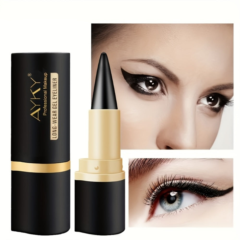 Black Eyeliner Pencil – 5-Pack Waterproof Smudge-Proof Matte Eyeliner, Long-Lasting Cream Formula, Fade-Resistant, Easy to Apply for Beginners, Solid Liner Set