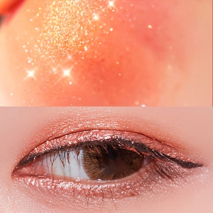Eyeshadow Palette 10 Colors - Shimmer & Matte Shades with Brush and Mirror, Long Lasting Pigmented Eye Makeup for Festival Party Daily