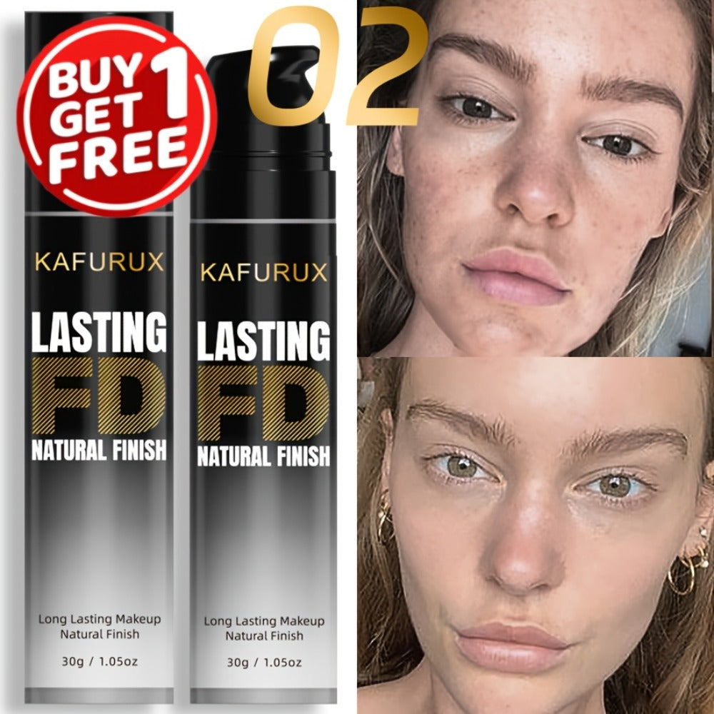 Liquid Foundation 2pcs Full Coverage Concealer Makeup for Women Light Texture Buildable Formula Evens Skin Tone All Skin Types Face Foundation Set