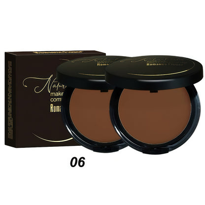 Matte Setting Powder Palette Waterproof Sweat-Proof Buildable Coverage Squalane Formula Brightening Contouring Face Powder for All Skin Tones