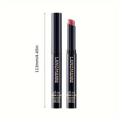 Lipstick Set 5pcs Diagonal Angled Multi Color Long Lasting Easy to Wear Lip Makeup - 5 Shades Gift for Beauty Lovers Beginners & Women