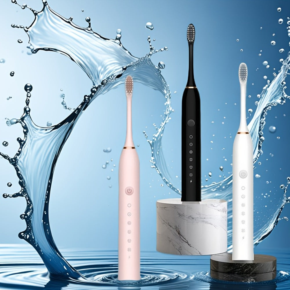 Sonic Electric Toothbrush with 6 Modes And Smart Timer, Rechargeable USB Oral Care for Men And Women, Includes Suitable for Sensitive Gums And Teeth