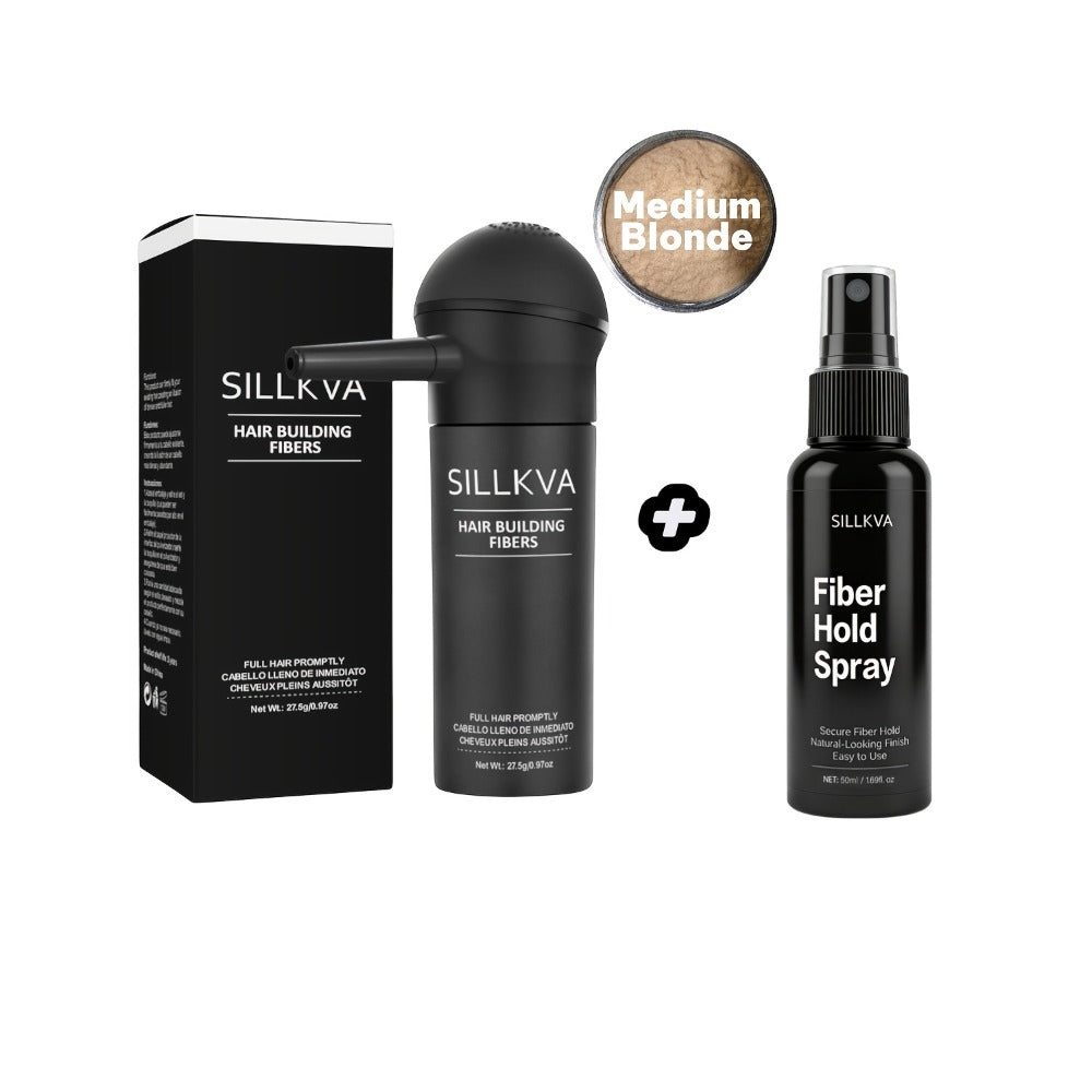 SILLKVA Hair Fiber Spray Applicator Kit - Precision Application For Instant Fullness, Natural Looking Coverage, 0.97oz