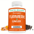 Turmeric And Ginger 2400 for MG - Contains Black Pepper - Supports Immune System, Physical Activity, And Healthy Energy Levels - 120 Capsules