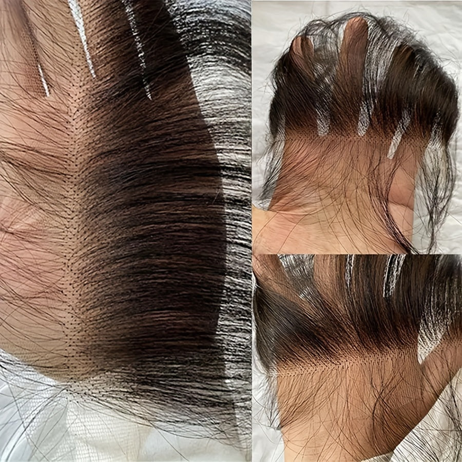Brazilian HD Lace Hairline with Baby Hair - 6x1 Front Bangs Suitable for Hair, Hairpiece for Dreadlock Systems, Wig Caps & Hair Extensions, Handmade Hairpiece