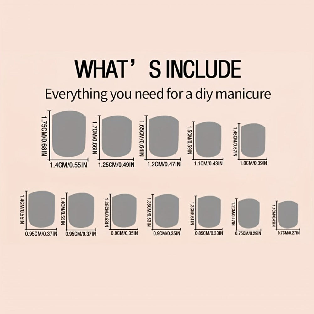 576 Nail Designs in Any Combination, Available in Medium, Short And Long Lengths, Including Square, Almond, Oval And Ballerina Shapes. These Stylish Shiny Nail Products Are Removable Fake Nails That Enhance Your Look And Showcase Your Beauty