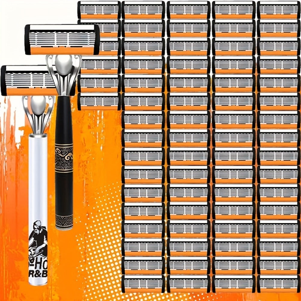 The 2025 New Razor Features Precise Blades That Fit The Facial Contours for Easy Shaving. Paired with A Lubricating Strip, Every Shave Becomes A Must-have for Stylish Men Who Enjoy A New Hairstyle