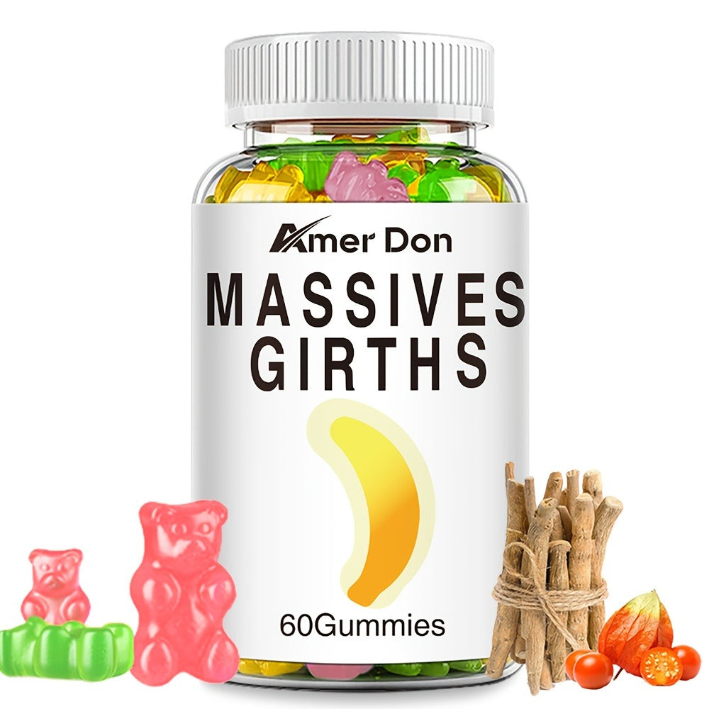 [Ashwagandha Gummies] Men's Gummies, Ashwagandha, Premium Active Formula, for Men's And Women's Active Lifestyle - 120/240/360 Gummy Bears