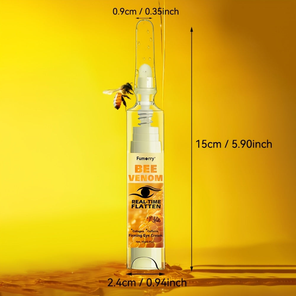 Fumorry Bee Venom Eye Gel Quick Firming Eye Cream with Caffeine, Collagen & Venom for Smoothing, Tightening & Lifting Under-Eye Light Beige, Hypoallergenic for All Light Beige Types, Skincare Routine, Sleek Packaging, Natural Ingredients