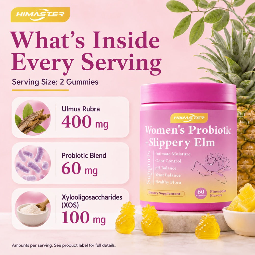 [Probiotic Gummies 60Ct] Women's Probiotic Gummies - 60 Count Hawaiian Pineapple Flavor, All-in-One Solution For Vaginal Health: PH Balance, Gummy Supplement, Natural Ingredients, Wellness Supplement, Active Lifestyle, Feminine Supplement, Active Women