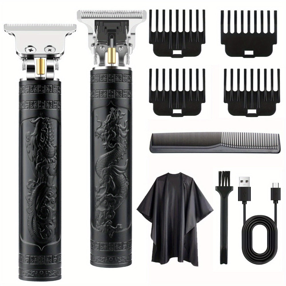 Men'S Professional Cordless Electric Hair Clipper And Beard Trimmer Haircut Kit with USB Charging, Practical And Portable Design, for Father'S Day Valentine'S Day Men'S Gifts