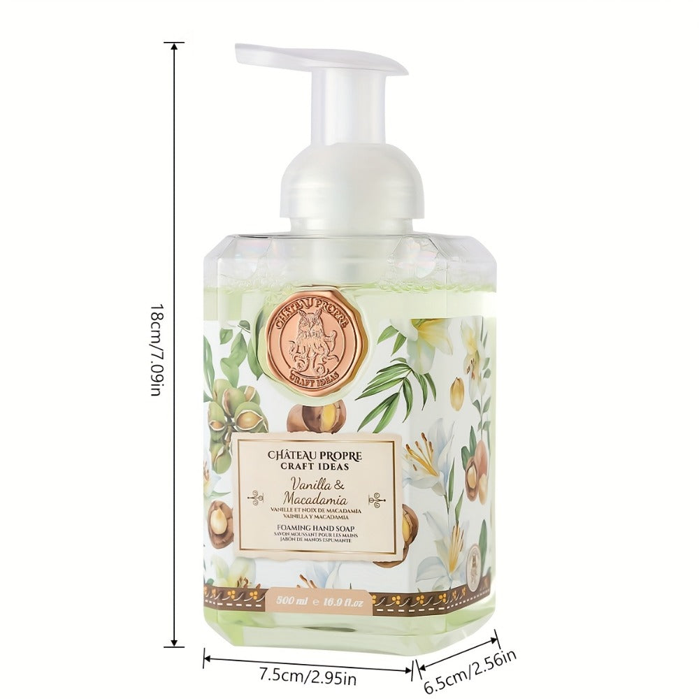 1pc/2pcs Foaming Hand Soap, Cruelty-Free, 16.9 Fl Oz (500ml), Fresh Smell. Good For Bathroom, Kitchen And Bedroom. Good Choice For Gift Giving.