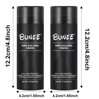 Hair Fiber Powder 27.5g Hairline Powder 2pcs Set — Instant Hair Loss Concealer for Thinning Hair, Parting & Receding Hairline Coverage for Men and Women