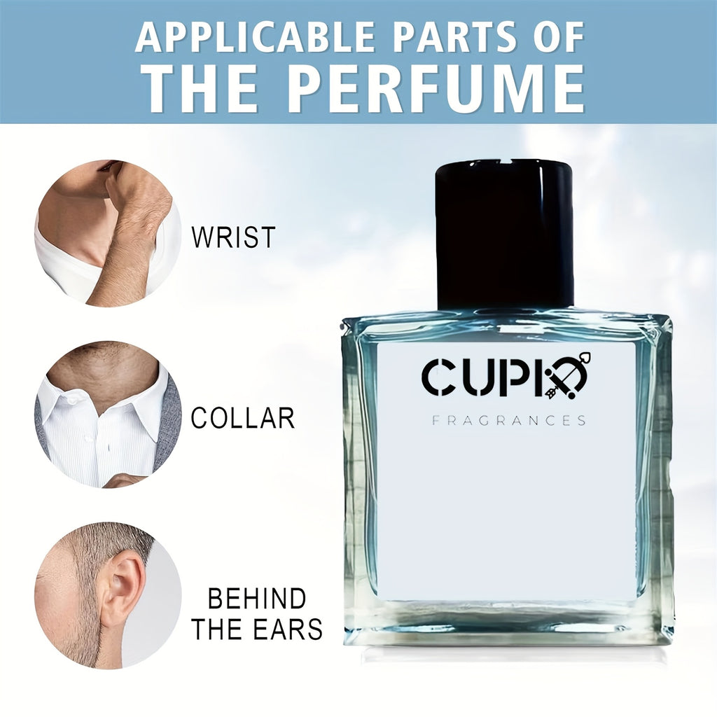 Cupid 2.0 Cologne Spray for Men - 1.7oz Long-lasting Luxury Scent, Perfect Romantic Nights & Valentine's Day Gift - 50ml Travel-friendly Cologne with Mega Discount